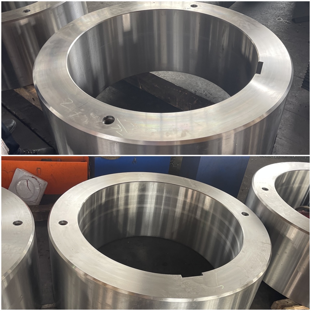 Producción de anillos de rollo de material Φ1200 5CrNiMo