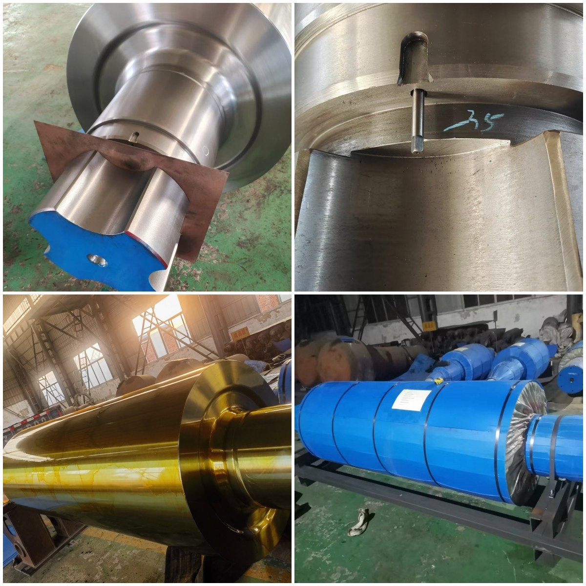 Producción e inspección de rollos de forja